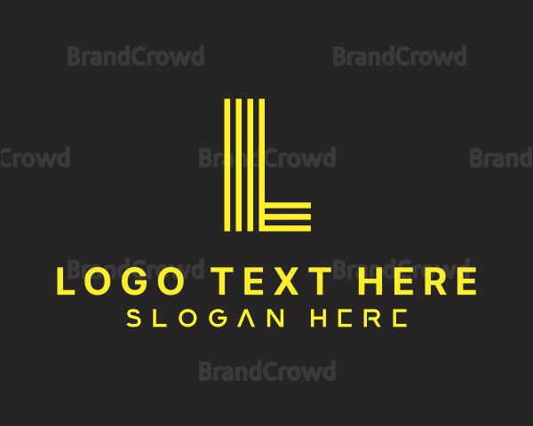Business Yellow Lettermark Logo
