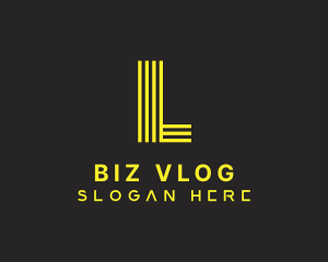 Business Yellow Lettermark logo design