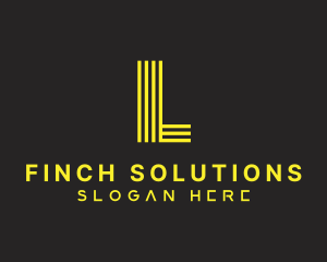 Business Yellow Lettermark logo design