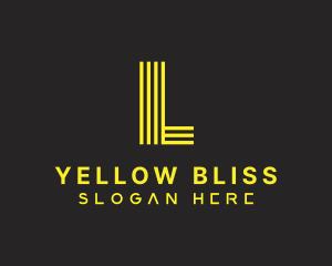 Business Yellow Lettermark logo design