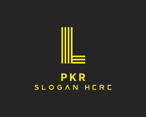 Business Yellow Lettermark logo design