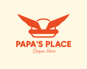 Burger Wings Place logo design