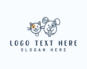 Veterianary - Dog Cat Pet Adoption logo design