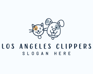 Dog Cat Pet Adoption Logo