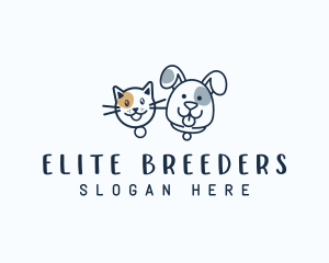 Dog Cat Pet Adoption logo design