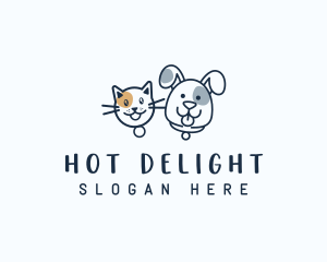 Dog Cat Pet Adoption logo design