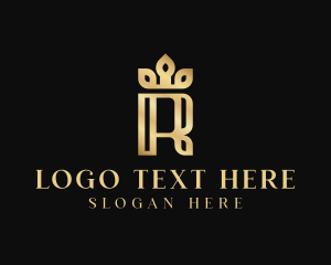 Luxury Elegant Letter R Logo