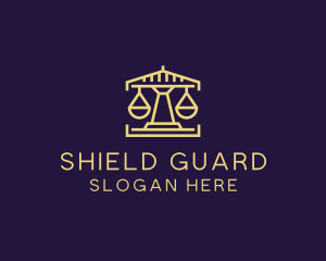 Golden - Courthouse Law Firm logo design