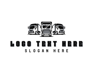 Commercial Vehicle - Trucking Transport Logistics logo design