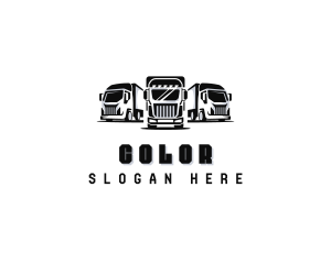 Flatbed - Trucking Transport Logistics logo design