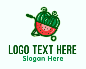 Watermelon Fruit Cart  Logo