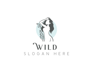 Nude - Waxing Woman Spa logo design