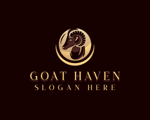 Premium Ram Goat logo design
