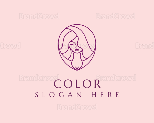 Minimalist Hair Stylist Salon Logo