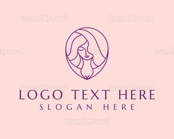 Minimalist Hair Stylist Salon Logo