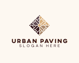 Pavement - Flooring Pavement Tile logo design