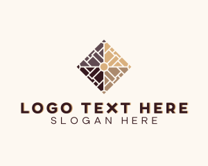 Flooring Pavement Tile Logo