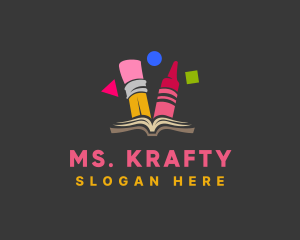 Art - Book Art Kindergarten logo design