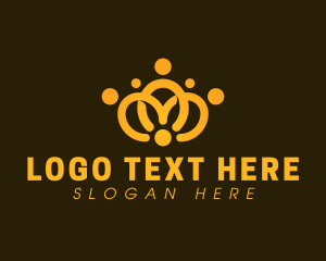 Abstract - People Group Crown logo design