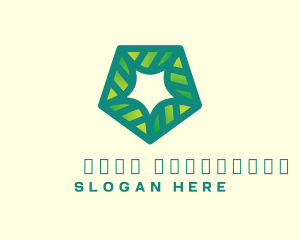 Plant - Organic Pentagon Garden logo design
