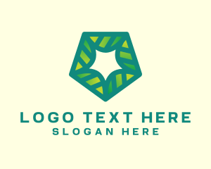 Pentagon - Organic Pentagon Garden logo design