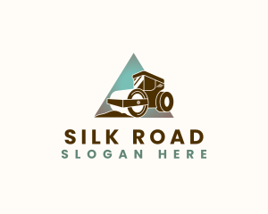 Road Roller Construction logo design