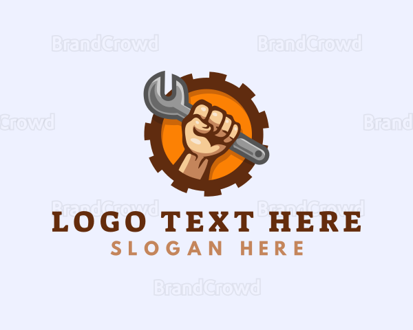 Handyman Wrench Mechanic Logo