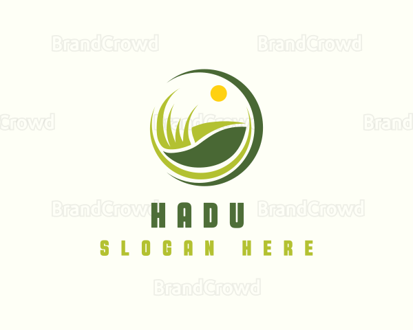 Landscaping Grass Lawn Logo