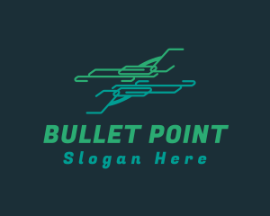 Firearm - Dual Green Pistols logo design