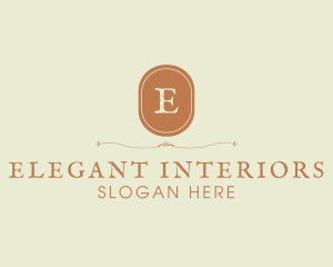 Rustic Retro Oval Boutique logo design