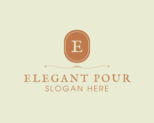 Rustic Retro Oval Boutique logo design