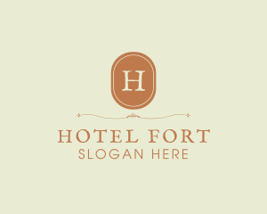 Rustic Retro Oval Boutique logo design