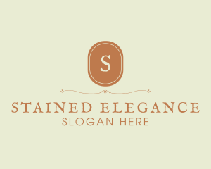 Rustic Retro Oval Boutique logo design