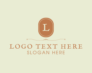 Vintage - Rustic Retro Oval Boutique logo design