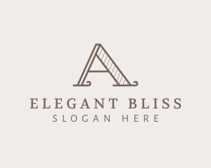 Traditional Serif Business Letter A Logo