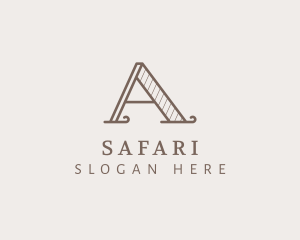 Traditional Serif Business Letter A Logo