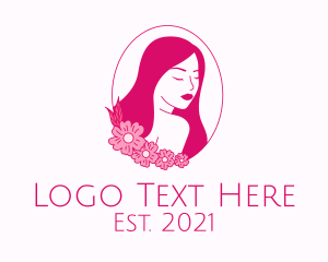 Vlog - Floral Lady Salon logo design