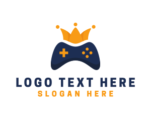 Player - Controller Crown Gaming logo design