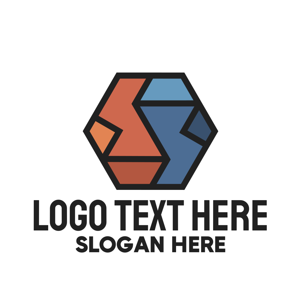 Geometric Hexagon Puzzle Logo | BrandCrowd Logo Maker | BrandCrowd ...