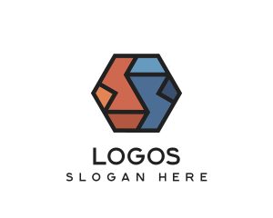 Puzzle - Geometric Hexagon Puzzle logo design