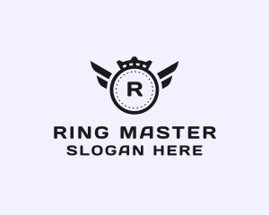 Shield Crown Ring logo design