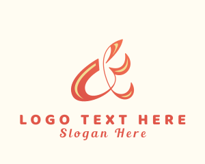 Shop - Stylish Ampersand Lettering logo design