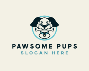 Puppy Dog Bone logo design