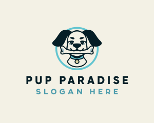 Puppy Dog Bone logo design