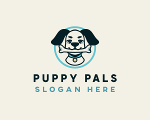 Puppy Dog Bone logo design