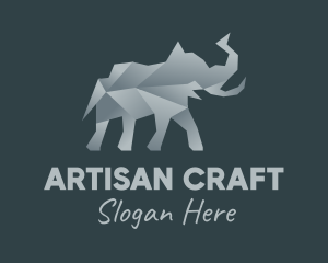 Craft - Origami Elephant Craft logo design