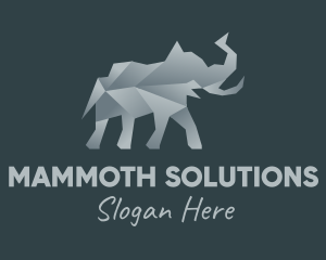 Origami Elephant Craft logo design