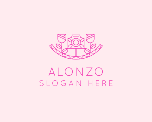 Pink Flower Photography logo design