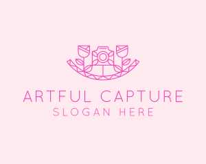 Portrait - Pink Flower Photography logo design