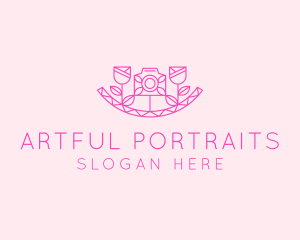 Portrait - Pink Flower Photography logo design